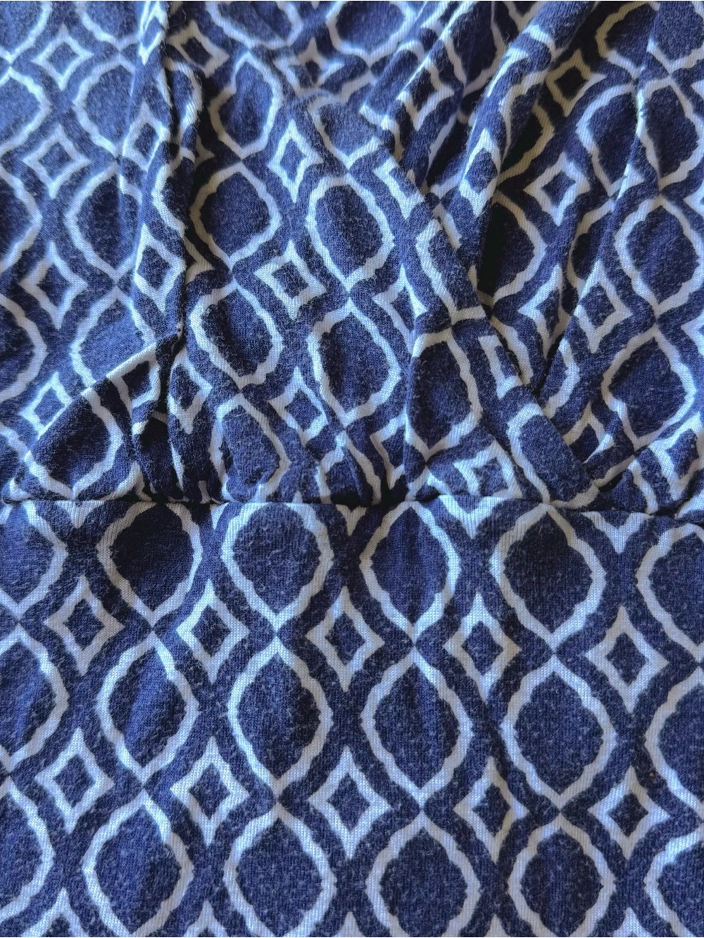 Banana Republic Navy Geometric Sleeveless Top - Picture 3 of 4